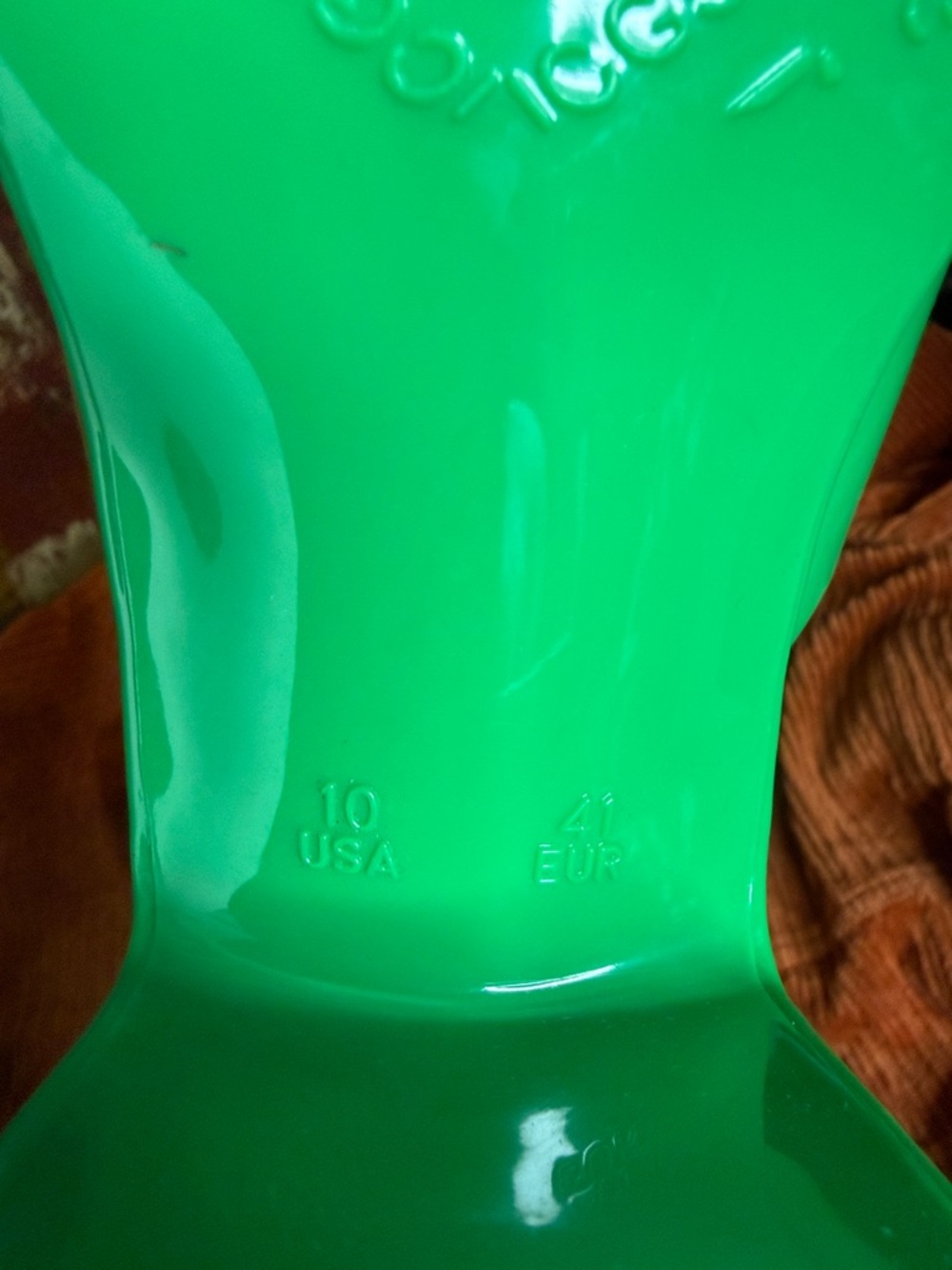 Jeffrey Campbell Bright Green Platform Mule Slides - Picture 6 of 6
